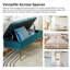 Banc de rangement rembourré en velours Kajana-1706549057