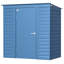 Remise de rangement en acier Select, 6 x 4, bleu gris-67124400