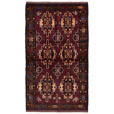 Teimani Red Rug 3'6" x 6'4"