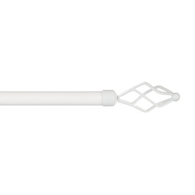 Exclusive Home Lancelot 1" Window Curtain Rod and Finial Set, Adjustable