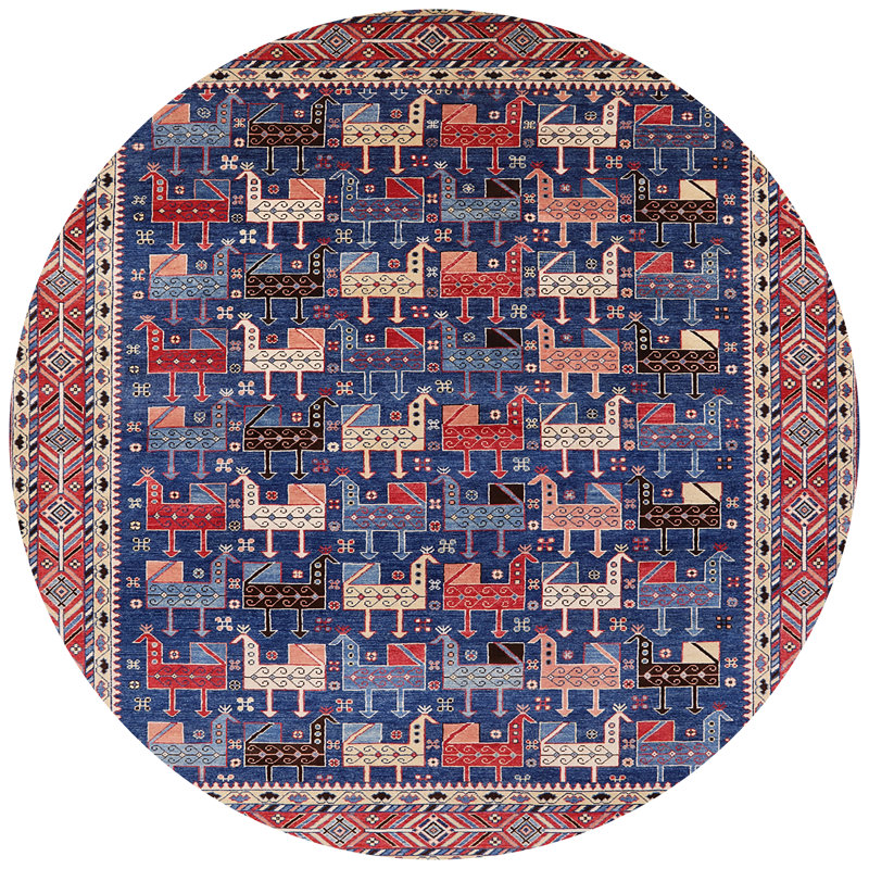 Mustecaplioglu Oriental Indoor Rug, Round 8'