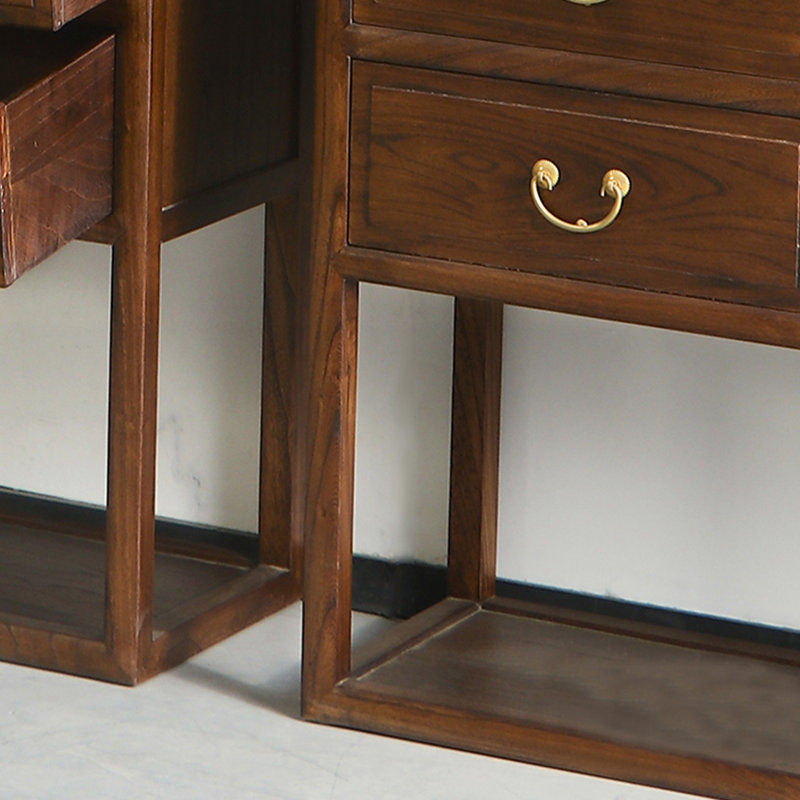 New Chinese style solid wood utility bookcase
