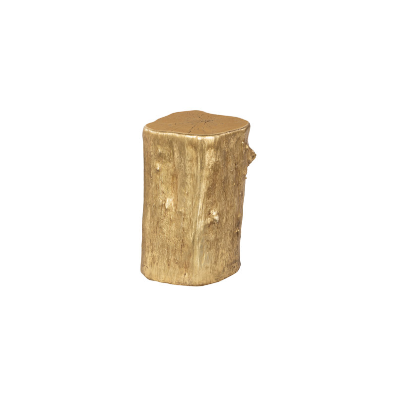 Log Stool, Gold