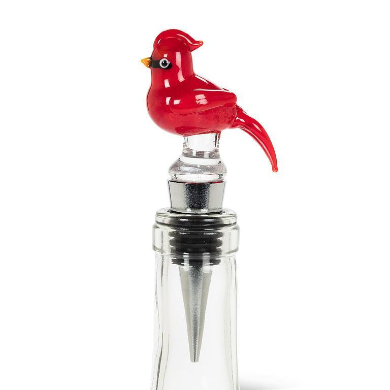 Cardinal avec bouchon de bouteille de crête