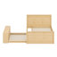 Structure de lit peu encombrante avec lit gigogne escamotable-162726330