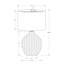 Lighting, 25 po, lampe de table, abat-jour noir, résine brune, contemporain