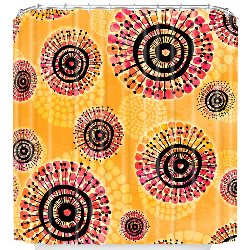 Rideau de douche simple design calipso burst