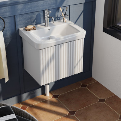 Bathroom Vanity with Integrated Basin