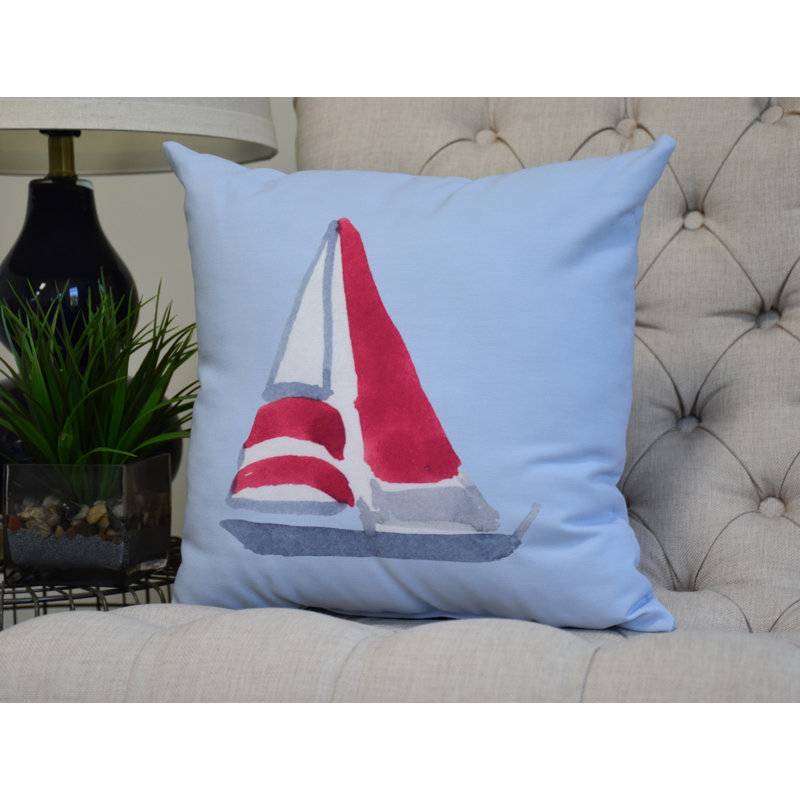 Nantucket Reversible Throw Pillow, Blue, 26" x 26"