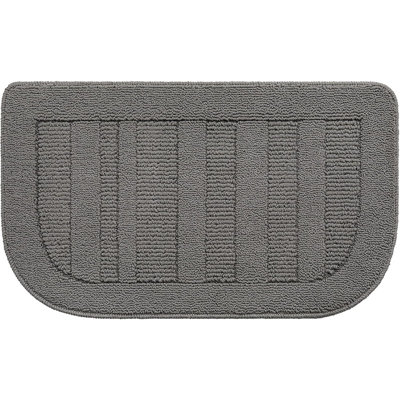 Kitchen Rug Mat – Grey – Semicircular, Durable, Non-Slip, Washable, Absorbent, Dirt-Resistant, Kitchen Floor Use