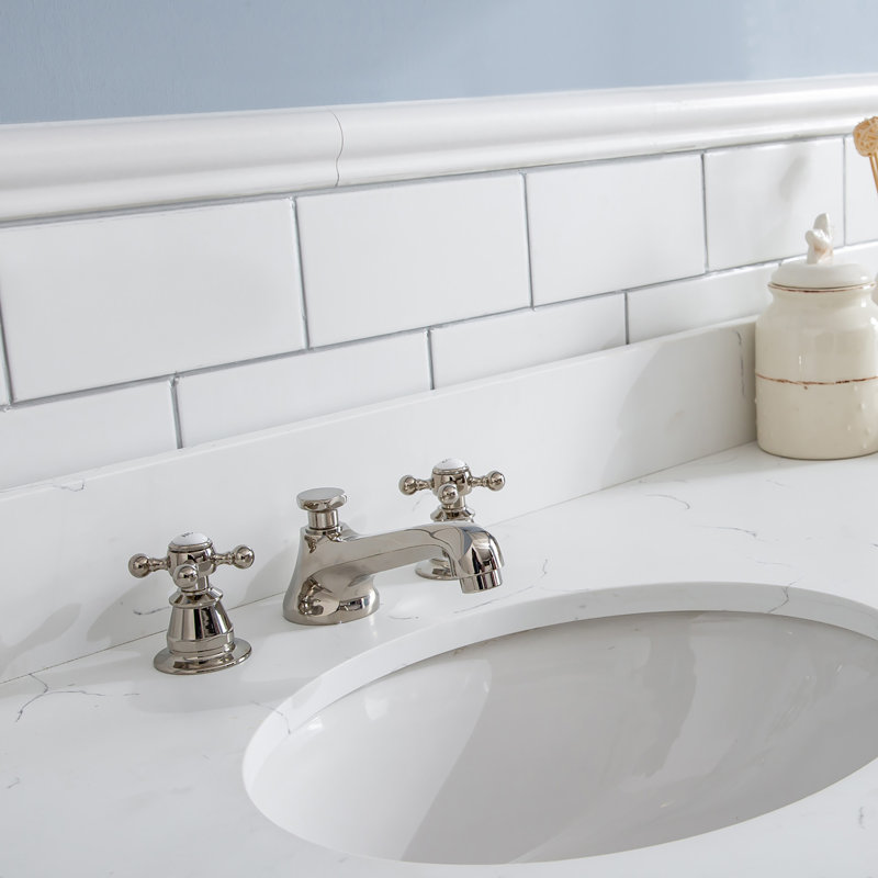 Palace 72'' W Double Vanity, Cashmere Gray, Polished Nickel