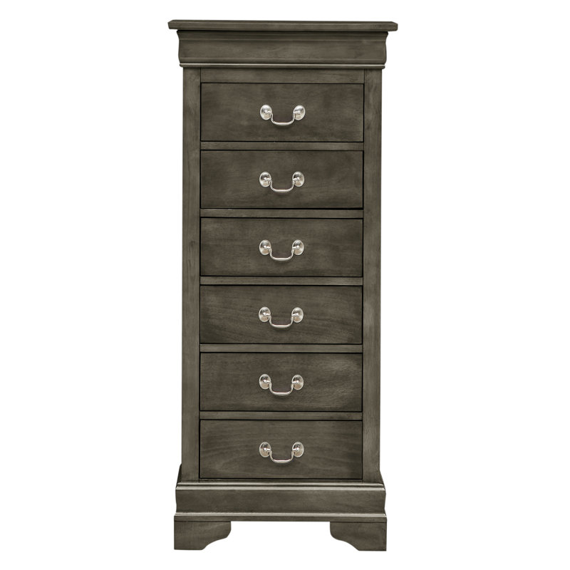 Commode à linge Louis Phillipe, gris, Gris