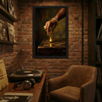 "Abstract Hand Chess", reproduction d'art sur toile artistique