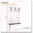 4-in-1 Hall Tree with 6 Golden Hooks, Wood Grain Bench with Multiple Storage Space-599210806