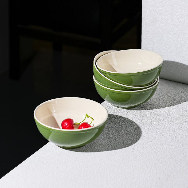 Ensemble de bols en céramique de 6 po HomeVSS, bols de 29 oz de profondeur pour salade, pâtes, céréales, avoine, fruits