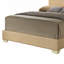 Charmant lit double décontracté beige