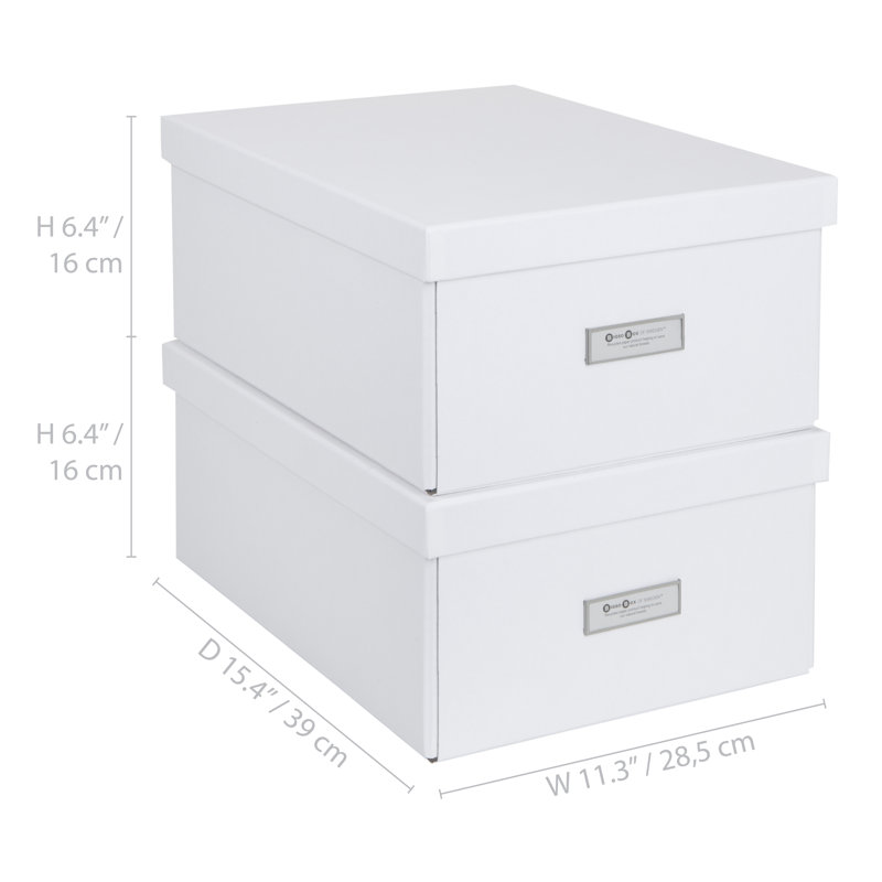 Collapsible Storage Box, White