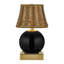 Lampe de table Sally rechargeable à 1 lumière, couleur noire-137135244