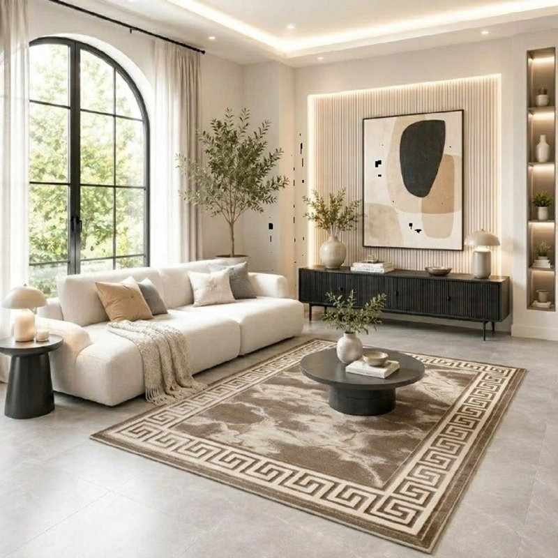 Rectangle Abstract Flokati, Rectangle 160 x 230 cm