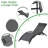 Aluminum Patio Chaise Lounge Set With Table