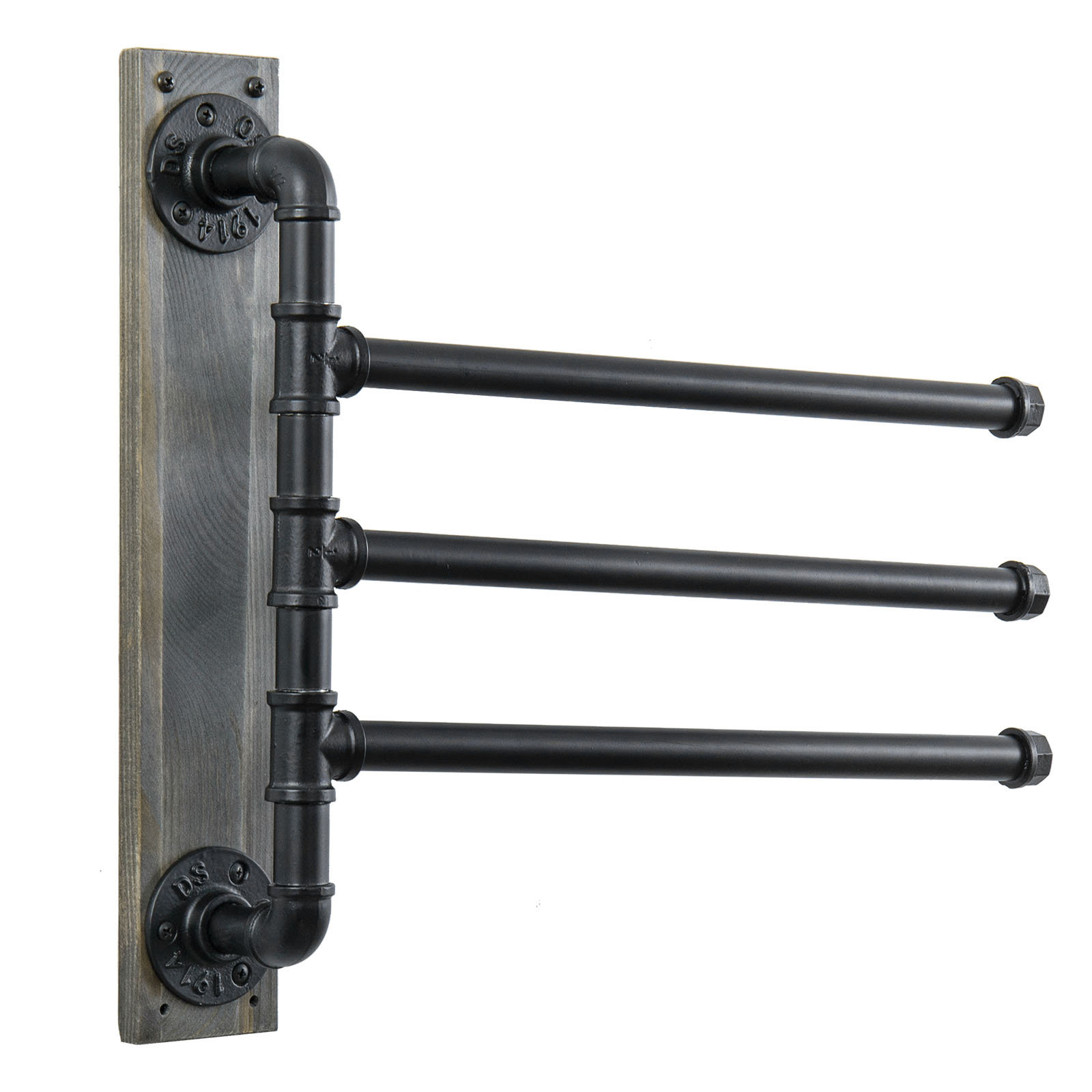 MyGift 3-Bar Wall-Mounted Industrial Bathroom Towel Rack | Wayfair