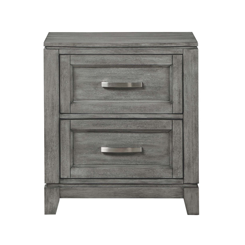Table de chevet avec 2 tiroirs de rangement 1Pc