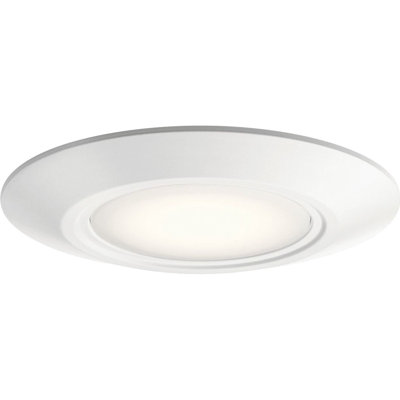Kichler Horizon 6.5" 3000K LED Downlight with Polycarbonate White Diffuser in White Finish