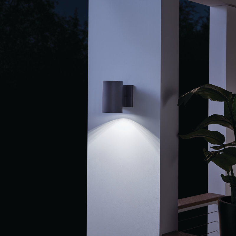 Cavedon LED Wall Light, Textured Black