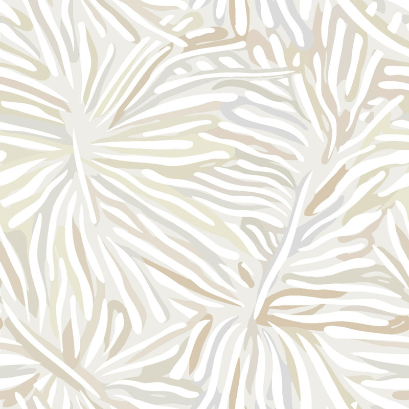 Flora Wallpaper, Beige