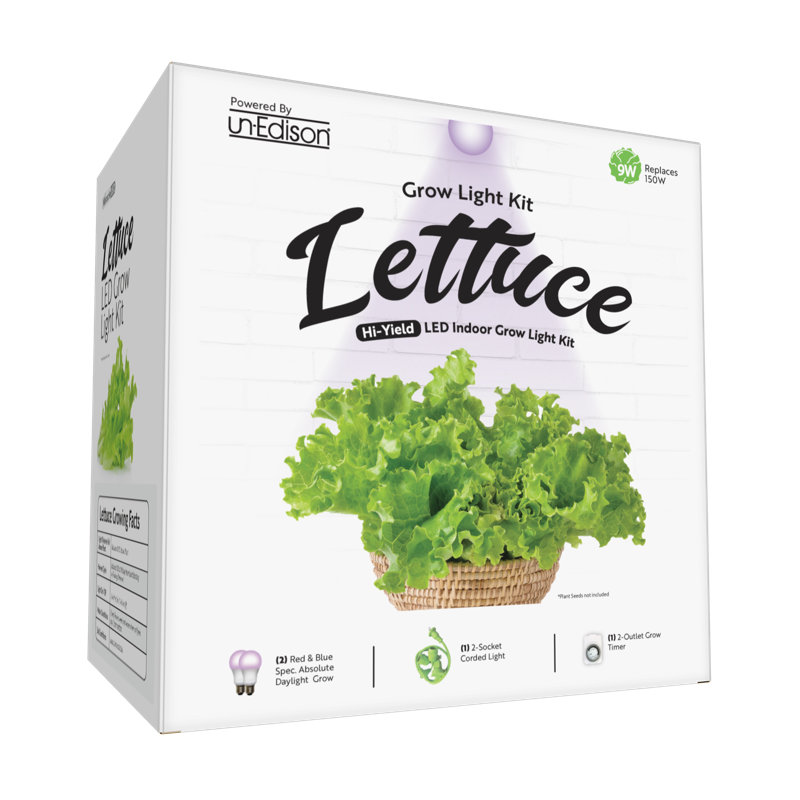 Miracle LED LETTUCE Grow Light Kit with Sproutmatic Timer, Red & Blue Spectrum