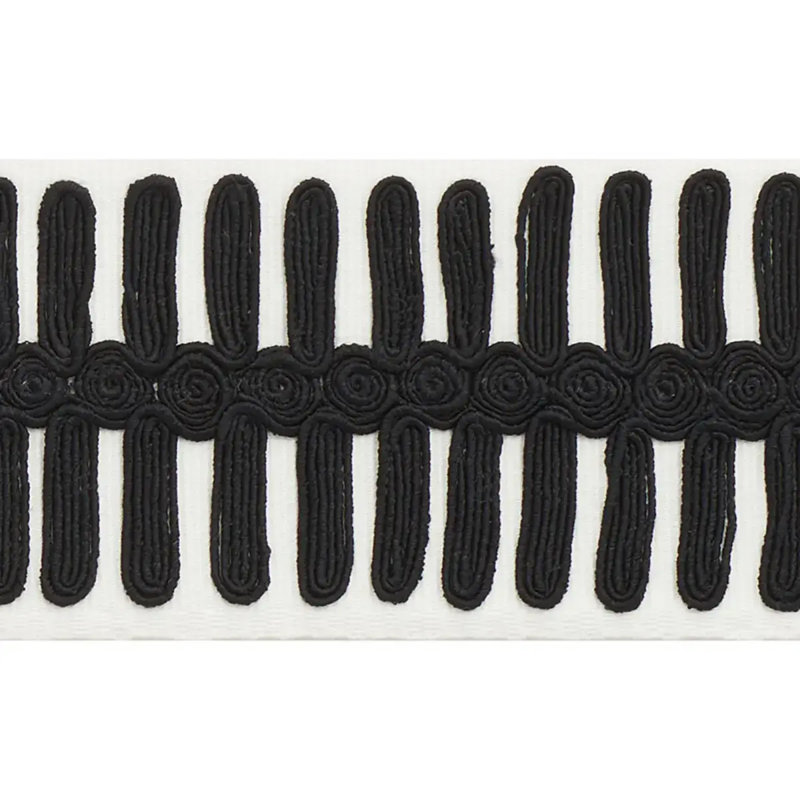 Castille Tape, Black/Ivory