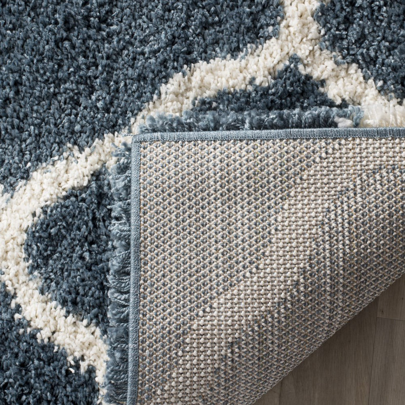 Tapis à poils longs Darrold Hudson, Tapis de couloir 2 pi 3 po x 10 pi