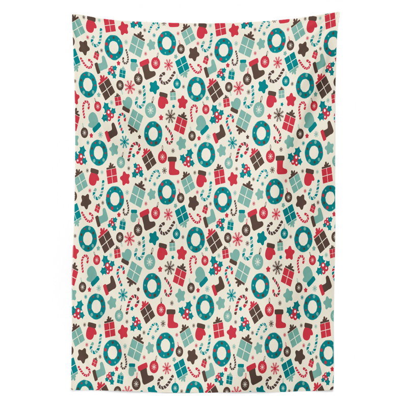 Geometric Christmas Tablecloth, 90" x 60"
