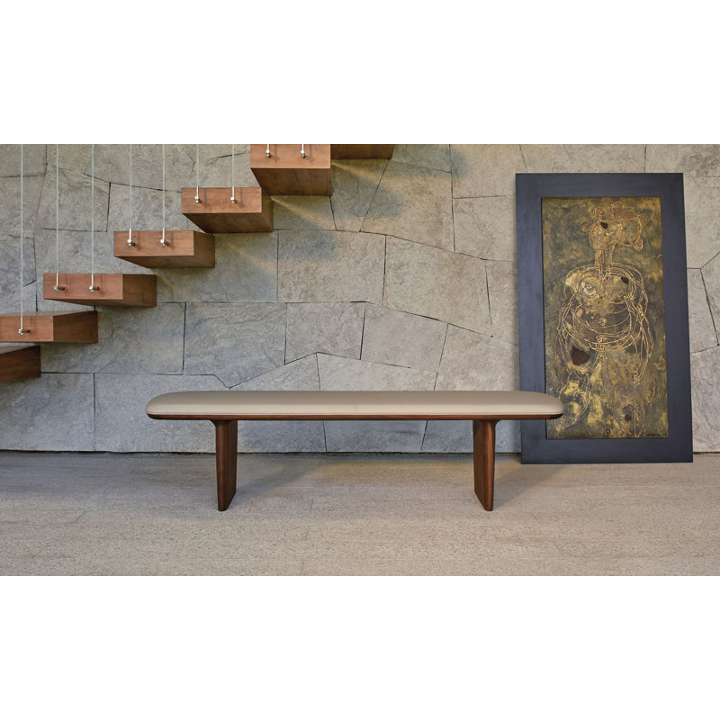 Catia Leather Bench, Vella Beet