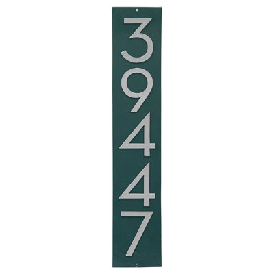 Plaque d'adresse verticale flottante de 6 po