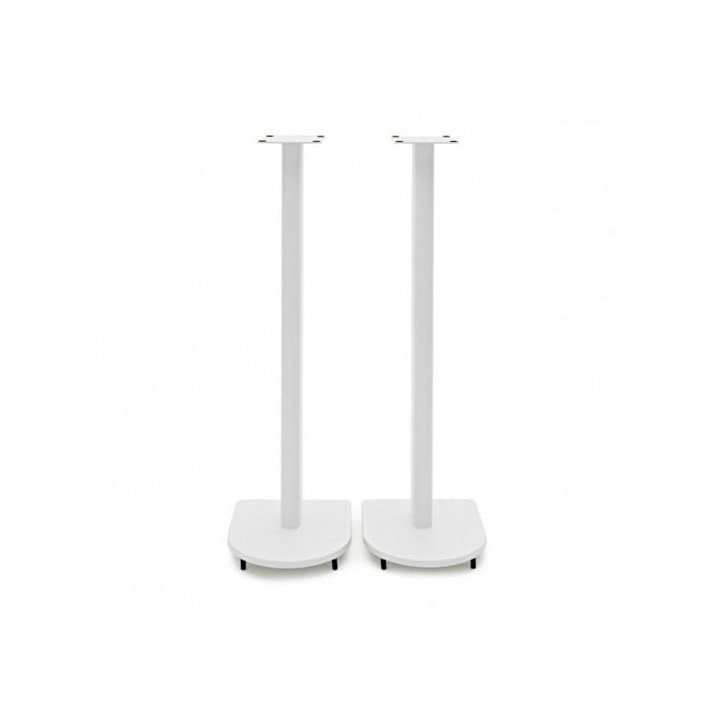 Adjustable Height Speaker Stands, White
