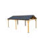 Pavillon de jardin 12 pi x 20 pi avec plateau en acier galvanisé et fabrication en aluminium jaune brun - Transformez votre jardin en une base de toit jaune brun