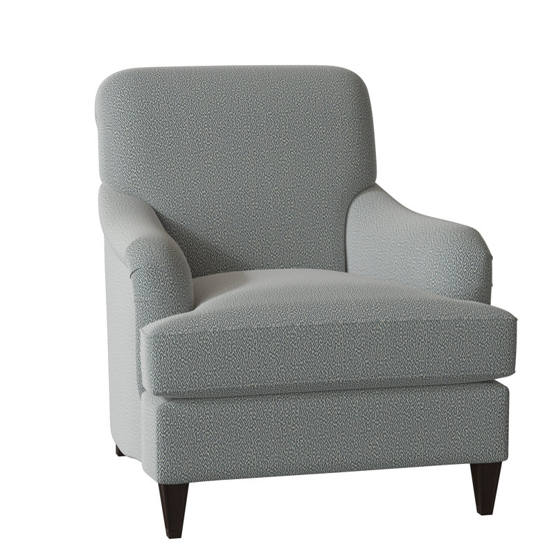 Fauteuil Bristol, Noyer américain, Cyan maya