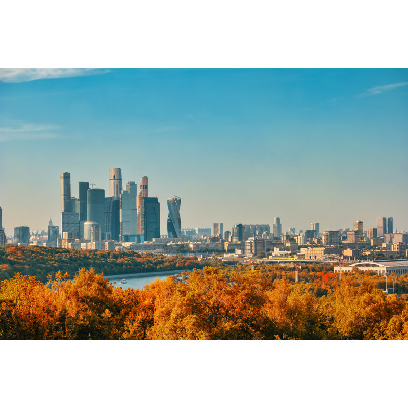 Moscow City View by Noppasin Wongchum - Wrapped Canvas Print, 61cm H x 91cm W