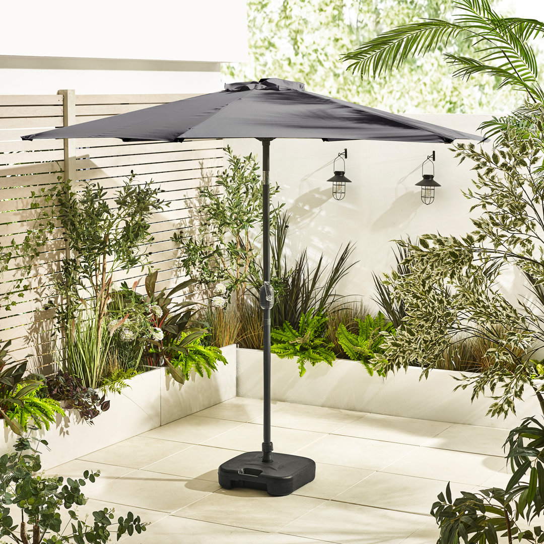 Celalettin Square Garden Parasol And Base - Modern Patio For Dining Tables, Sofa Sets Or Sun Loungers