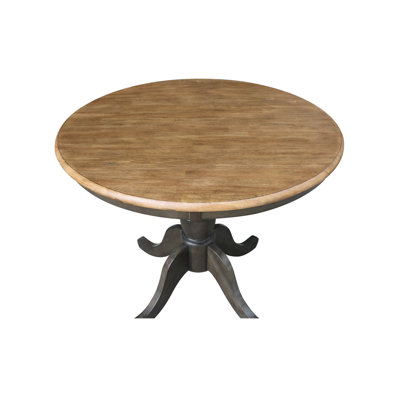 Solid Wood Pedestal Dining Table