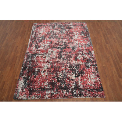 Textured Abstract Living Room Rug 5x8