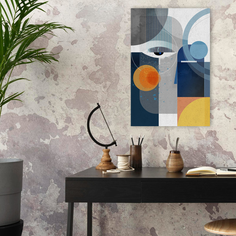 Obsidienne - Art figuratif abstrait, H 24 po x l 16 po
