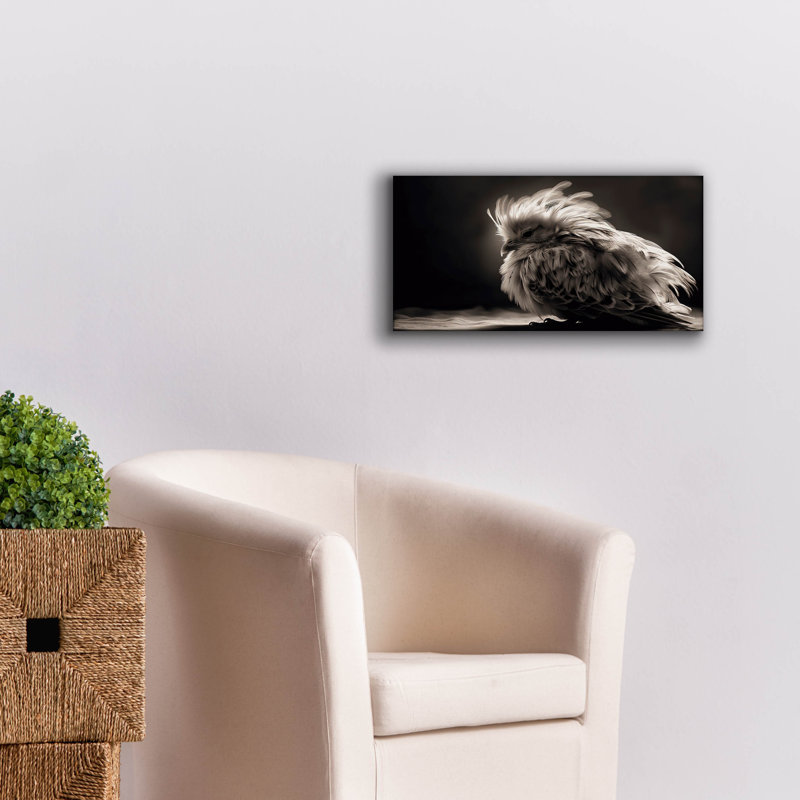 Toile épique Graffiti «White Bird» par Decent Exposures, 24 po x 12 po