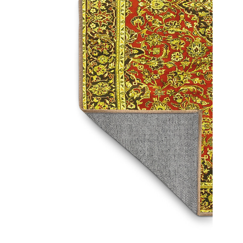 Washable Oriental Indoor Rug, Rectangle 4' x 6'