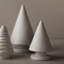 Arbre de Noël en céramique taupe-86815129-86815127
