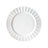 Fitz and Floyd Nevaeh White Fluted 16-Piece Chip-Resistant Bone China Dinnerware Set, Service for 4