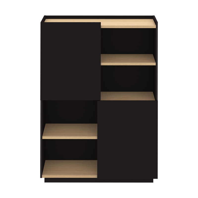 Tynan 100cm Sideboard, Light Oak/Black