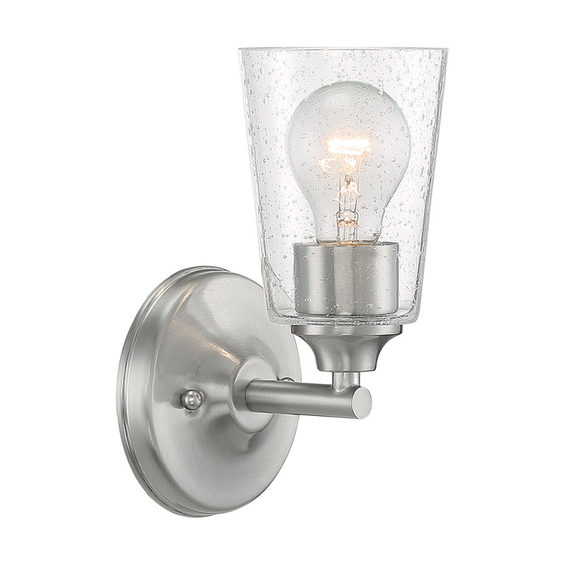 Weccacoe Dimmable Bath Sconce, Brushed Nickel