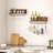Branon Wall Mounted Wine Bottle & Glass Rack-1210930831